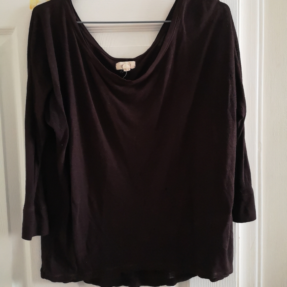 Brown 3/4 aerie shirt